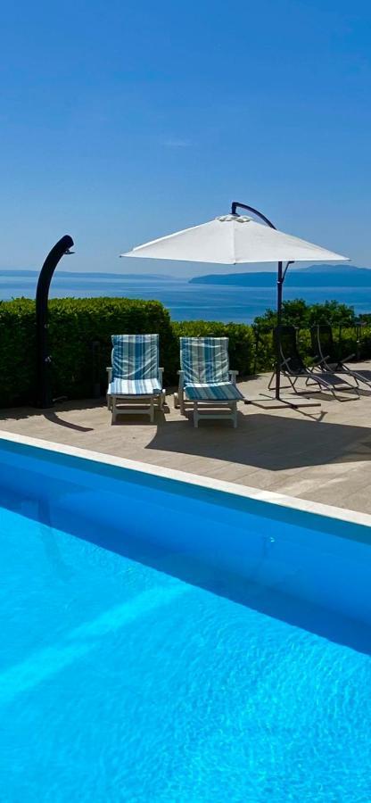 Villa Eternity - Panoramic Sea View - Boxspringbetten - Pool - Opatija-Poljane エクステリア 写真